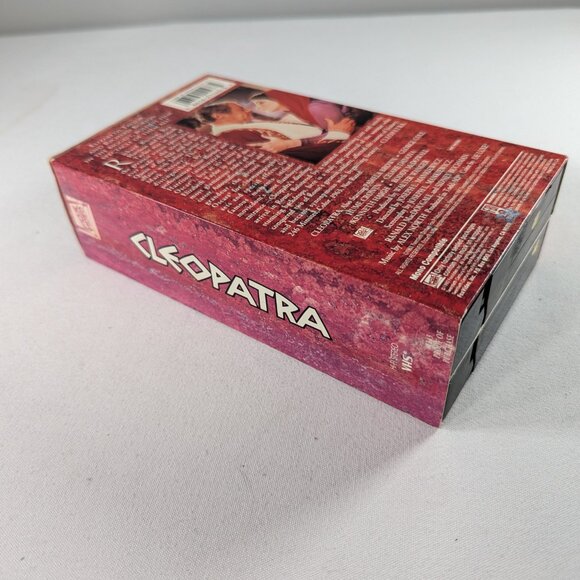 3/$15 Elizabeth Taylor, Richard Burton in CLEOPATRA (1963) Double VHS from 1991 - Picture 2 of 6